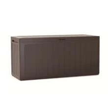 Baul de jardin 280 litros Prosperplast Boardebox de plastico en color Marrón Mocha 116 x 43,3 x 55 cm. Envío gratuito en 24/48 horas - Marrón Mocha - Ver 1