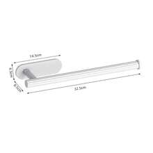 Porta papel higiénico de acero inoxidable montado en la pared, soporte de papel simple de unicolor para baño - Blanco - Ver 10