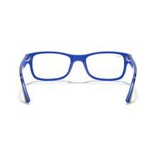Ray-Ban RX5268 男女通用矩形眼镜 - 藍黑色 - 查看 5