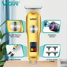 VGR Professioneller USB wiederaufladbarer Haarschneider Elektrischer Trimmer kabellos für Männer V-290-Gold-ohne Box - Gold - Übersicht 4