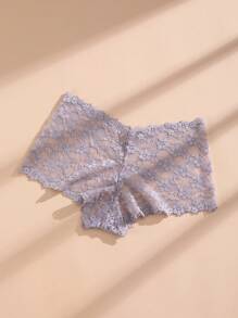 8pcs Women's Multi-Colored Sexy Lace Panties, Low Waist Hollow-Out Temptation Boyshorts Lingerie