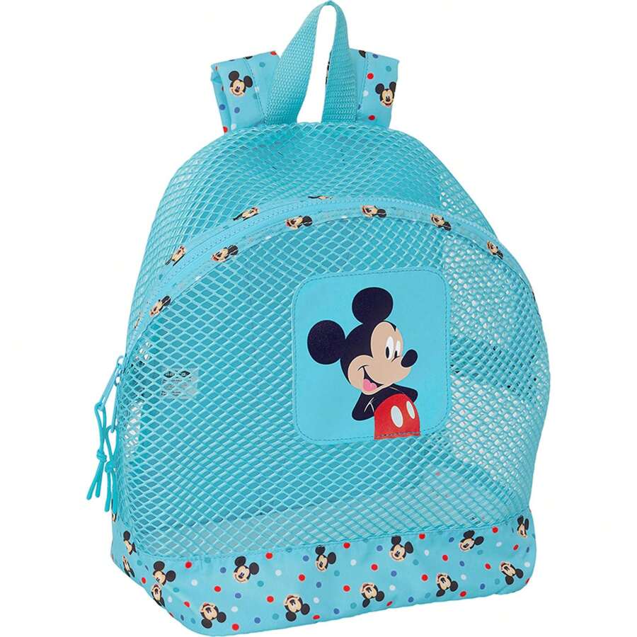Disney Mochila Anti-arena  - Mochila Escolar Licencia Oficial - Diseño Ergonómico - Amplio Espacio De Almacenamiento - Bolsillos Multifuncionales - Multicolor - Ver 1
