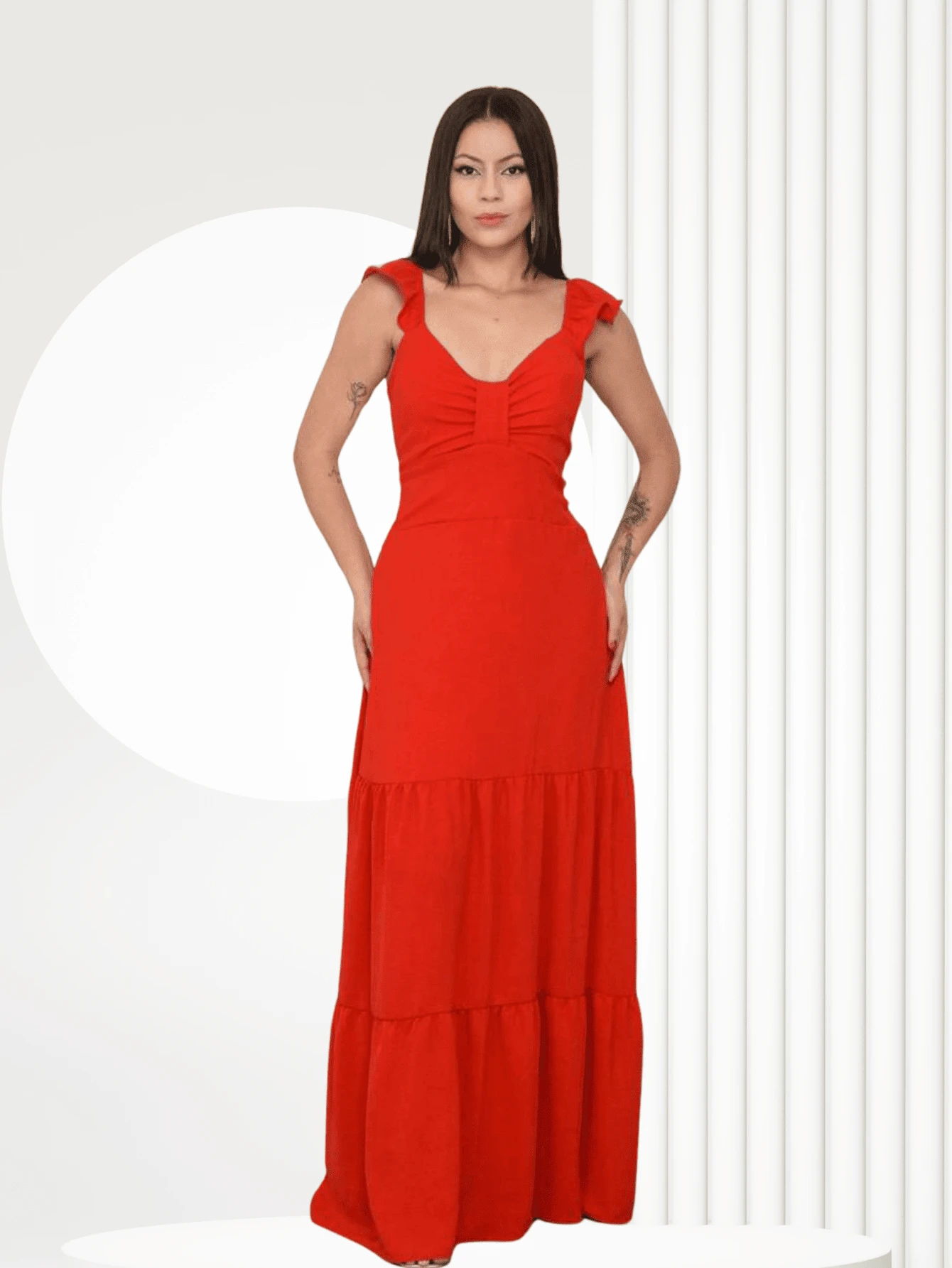 Women Dresses - Đỏ - Xem 1