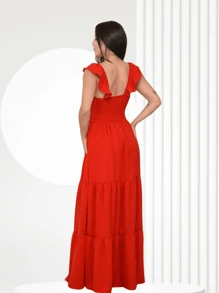 Women Dresses - Đỏ - Xem 3