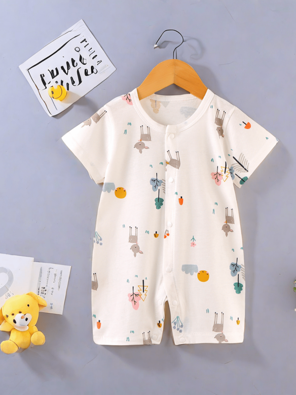 Newborn Baby Girl Short Sleeve Clothes Jumpsuit, For Christmas