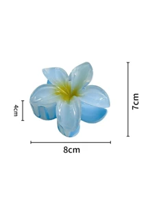 3 Piranha Flower Shape Hair Clip Women Fashion Hairstyles Clip Roses Daily Use Accessory Claw Clip 3 UNITS - Màu Hoa hồng đỏ - Xem 6