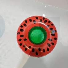 Set de 5 portavasos inflables para bebidas, salvavidas flotantes para fiesta en la piscina, decoración exterior y flotadores de bebidas para nadar - Multicolor - Ver 4