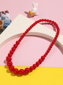 1pc Children Pearl Necklace, Suitable For Daily Wear - 1pcs - View 9