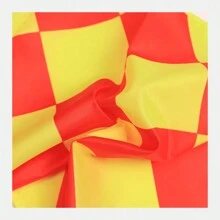 2pcs Geometric Border Referee Flag Set, Square And Checkered Design For Football/Soccer And Other Sports - Yellow - View 8