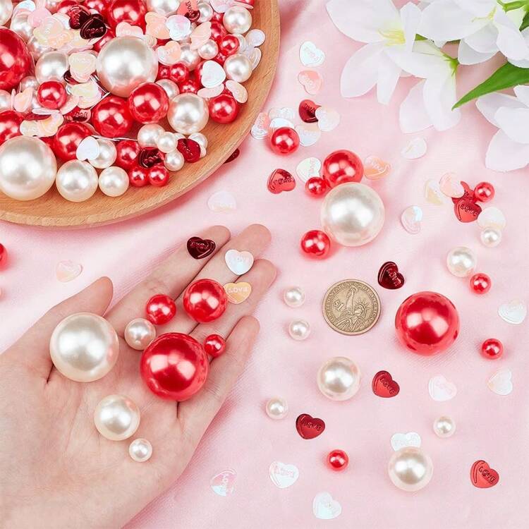 Fake pearls for crafts clearance