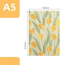 "Ins-Style Flora" Chic Floral Fabric Notebook - A5 Size, Artistic Journal & Diary With Fresh Design"Oriental Silk" Back To School