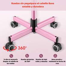 KINGSTEAM Carrito Auxiliar Organizador Almacenamiento Multiusos - Rosa - Ver 4