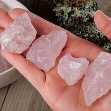 1pc Random Ounce Pure Natural Powder Rose Quartz Rough Raw Crystal Rock Mineral Specimen Healing Reiki Home Decor - Natural Rose Quartz Rough Stone - View 7