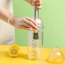 Shaker Cup Cocktail Mixer Lemon Tea Full Set Tool For Milk Tea Shop, Shaker Pot With Ice Beater And Cup - Multicolor - View 8