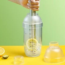 Shaker Cup Cocktail Mixer Lemon Tea Full Set Tool For Milk Tea Shop, Shaker Pot With Ice Beater And Cup - Multicolor - View 2