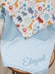 1 pieza Manta de bebé personalizada, Manta de bebé con diseño de dinosaurio, Manta de bebé personalizada, Manta de dinosaurio para bebé niño, Regalo de bebé personalizado, Recién nacido, Regalo cálido, acogedor, suave y cómodo, personalizado y único, regalo ideal para él, ella, papá, mamá, familia, amigos, mascotas, para aniversarios, el Día de la Madre, cumpleaños, Día del Niño, Día del Padre, graduación, bodas, Navidad, inauguración de casa, para sofá, cama, coche, dormitorio, sala de estar