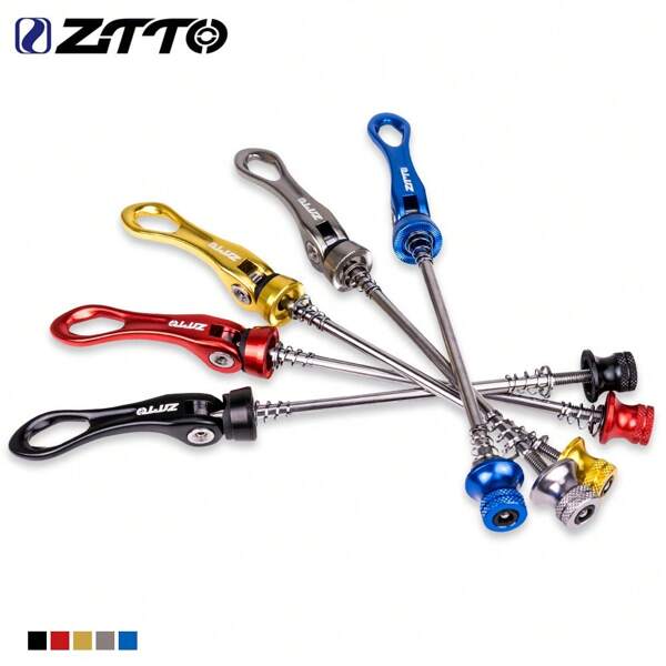 Skewer rápido en forma de diamante ZTTO para bicicletas de MTB / carretera, delantera 100mm y trasera 135mm, hecho de aleación de aluminio, adecuado para ruedas de bicicletas de montaña y de carretera
