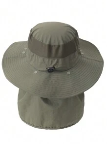 Sun Hats Men's And Women's Fishing Hats Breathable Wide Brim Four Seasons Ultraviolet Protective Hats, Outdoor Sun Hats, Waterproof Sun Hats, Front And Rear Curtains Can Cover The Face, Neck Protection, Suitable For Daily Life Sun Shade, Sun Protection, Mountaineering, Fishing, Tourism, A Ship's Windshield, A Holiday Gift