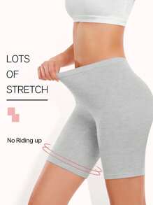 3条装女士无痕三角裤，女士平角内裤，防摩擦短裤，适合搭配连衣裙或骑行裤 - 彩色 - 查看 7