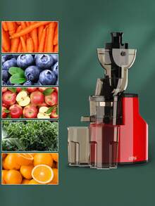 Winning Star Large Caliber Original Juice Machine Household Convenient Light Food Multi Functional Juicer Cooking Machine 500ML 150W With Juice Barrel Juice Receiving Cup Filter Screen Push Rod And Brush For Home Dormitory Restaurant - UK Plug(220-240V) - View 4