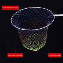 Foldable Fishing Replacement Net Nylon Thread Material Freshwater Casting Net Suitable For Bird Fish Catch Release - Multicolor - View 1