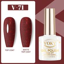 新款VOKY 7.5ML UV LED換色凝膠指甲油，可浸泡式美甲，家居美甲，DIY，派對和禮品 - 彩色 - 查看 7