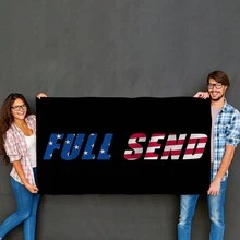 Full Send Flag Full Send New Flag Funny Banner For College Dorm Room Guys Man Cave Frat Bedroom Decor - Multicolor - View 3
