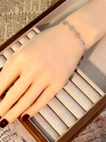 1入組時尚鏤空星形裝飾手鏈適合女士日常裝飾