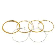 6pcs Anti-Rust Folk Acoustic Guitar Strings, Phosphor Bronze Full Set Guitar Strings Set - Multicolor - View 6