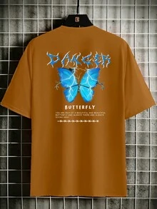 Men T-Shirts - 卡其色 - 查看 1