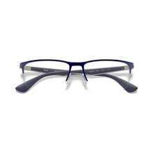 Ray-Ban RX6335 Unisex Rectangle Eyeglasses - Navy - View 4