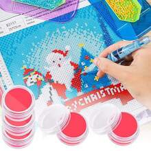 10 Bottles Diamond Painting Wax Refills And Glue For Diamond Painting, 30 Pieces Diamond Painting Wax, DIY Diamond Painting Wax Box With Clay Storage Box For 3D Embroidery Accessories