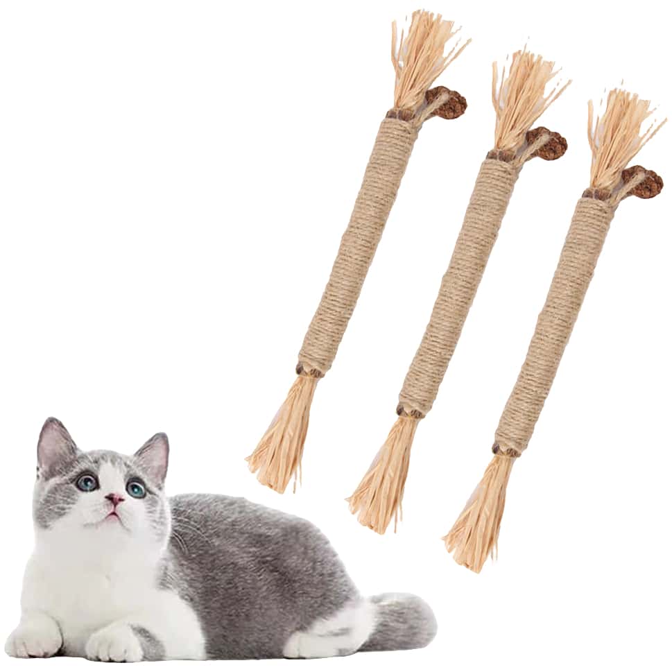 Catnip Toys Silvervine For Cats Cute Cat Kitten Toys For Indoor Cats Interactive Cat Kitten Teething Chew Toys For Aggressive Chewers Silvervine Sticks Cat Dental Toy SHEIN UK