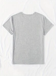 Tween Girl Wild Flower Print Creative T-Shirt, Casual Light Weight Comfy Short Sleeve Tee Tops, For Summer