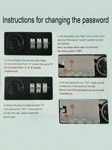 1pc Black Password Style Cash Drawer With Coin Tray And Bill Clip, Metal Cash Register Insert For Retail, Supermarket And Convenience Store Portable Money Box - Large Size - Black - View 6