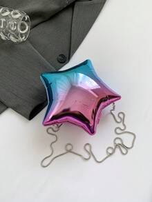 1 pieza Bolso bandolera y de hombro con cadena en forma de estrella de globo acrílico colorido, adecuado como regalo para citas de mujeres - Multicolor - Ver 5