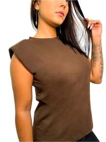 Women T-Shirts - Rust Brown - View 6