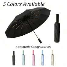 1入組超輕便迷你遮陽傘，扁平六摺手動黑膠傘，防曬攜帶口袋遮陽傘，適用於陰天和雨天雙重使用