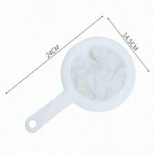 1pc Strainer, 100 Mesh Strainers For Kitchen, Strainers Fine Mesh, Food Filter Strainer, Juice Flour Filter, Strainer For Tea Juice Flour Soy Milk, Kitchen Utensils, Apartment Essentials - White - View 5