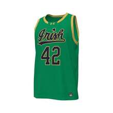 Under Armour Men's # Kelly Green  Fighting Irish Replica Basketball Jersey - Kelly Green - View 3