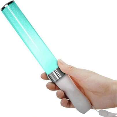 1pc Multi-Color LED Glow Stick, 9.8x1.18in (Approx. 25x3cm), With 15 Color Modes, 2 Lighting Modes Flashing Light Stick For Parties, Concerts, And Events. Ideal For Party Supplies, Festivals, Birthdays, Parking Guides, Dog Walkers, Concerts, Camping, Weddings, Proposals, Confession, Bars, Etc.,Christmas