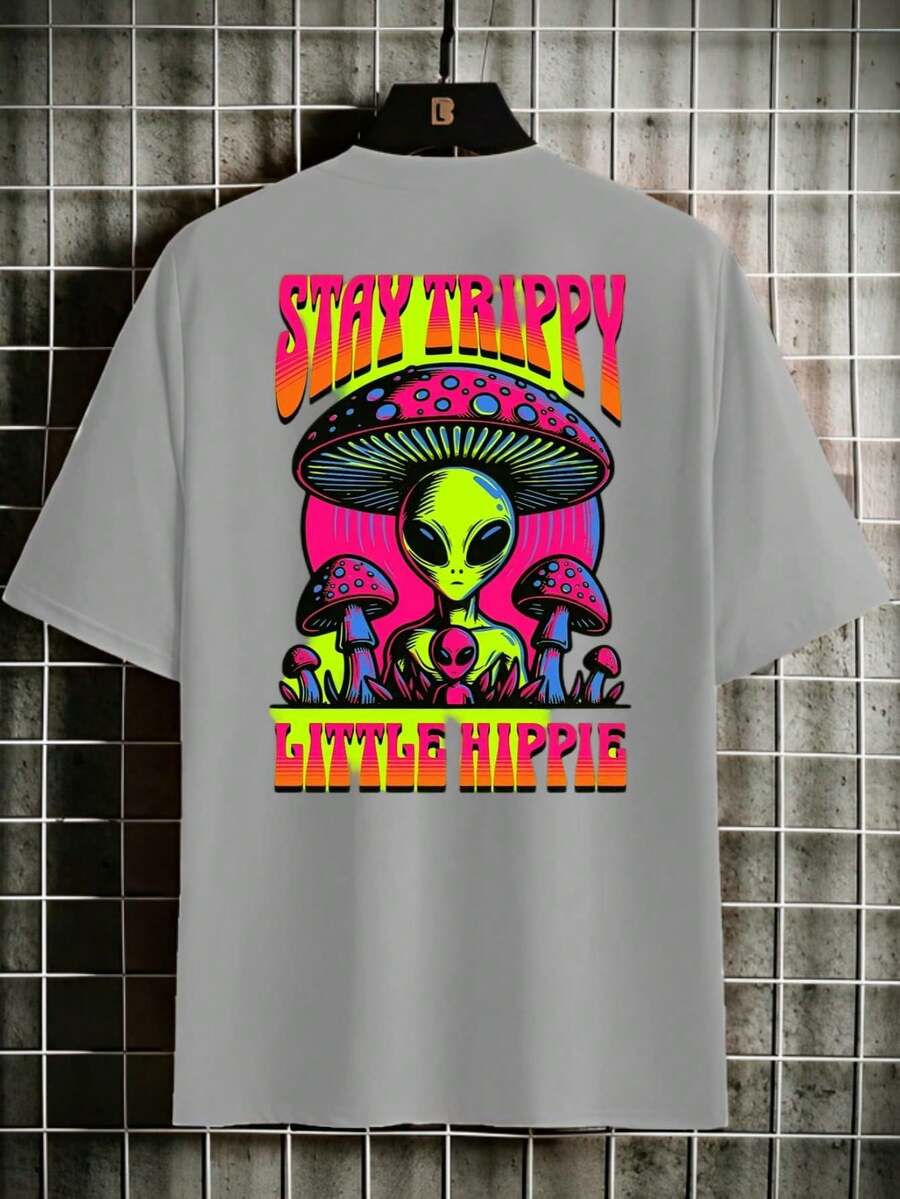 Men T-Shirts - 灰色 - 查看 1