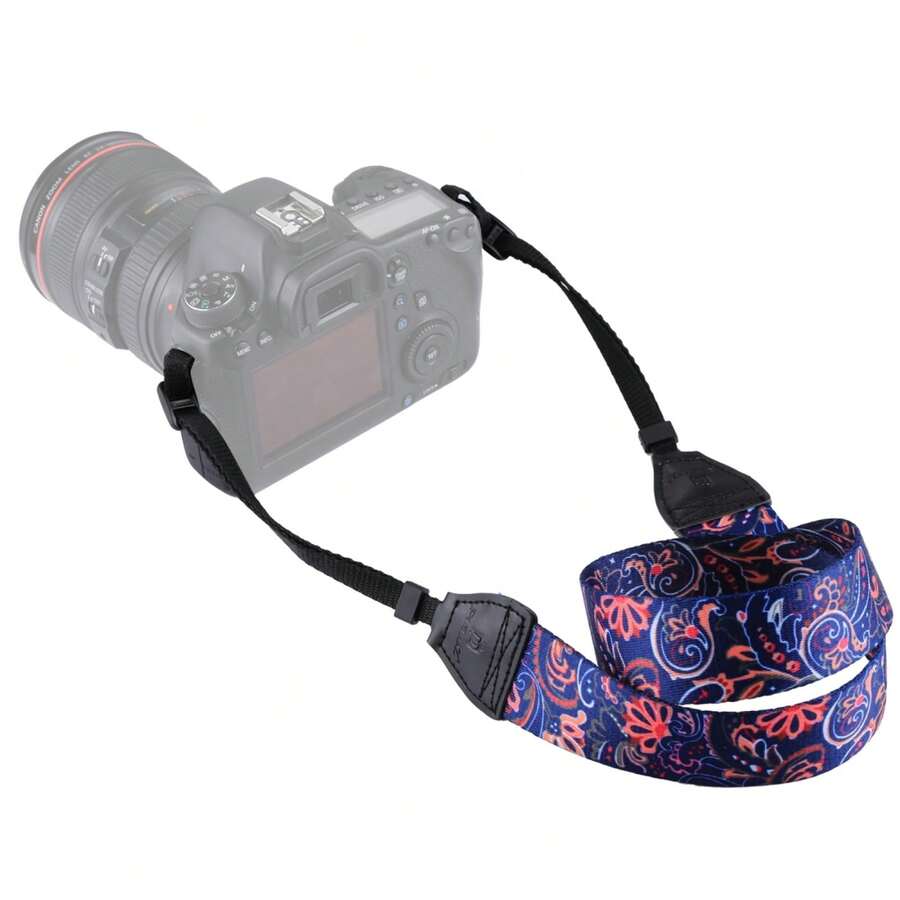 PULUZ Retro Multi-Color Series Shoulder Neck Strap Camera Strap For SLR / DSLR Cameras - Dusty Purple - View 1