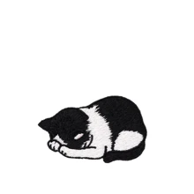 1 件可爱猫咪刺绣熨烫布贴 衣服补丁贴纸 小巧 DIY 修补破洞装饰 - as photo - 查看 13