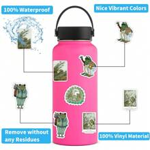 60 peças Adesivos Estéticos de Sapo e Sapo em Vinil para Scrapbooking, Diário, Laptop, Para-choque, Skateboard, Garrafa de Água, Computador, Telefone, Desenho Animado, Capacete, Adesivos e Decalques de Carro