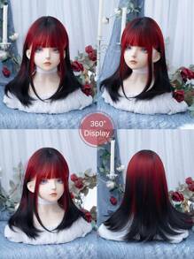 alicegarden 这款20英寸长的合成假发，拥有自然直发造型和惊艳的多色设计。它带有刘海，采用耐热纤维制成，经久耐用。这款假发非常适合日常佩戴，也适合派对、角色扮演和聚会等场合，能够打造自然逼真的效果，也是送给女性的理想礼物。 - 彩色 - 查看 6