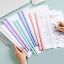 10/20 قطعة مشابك قابلة للسحب، ملفات شفافة A4، مشابك السحب، مادة PP، قضبان قطرة ماء بألوان ناعمة، ملفات مستندات بسيطة، ملفات السيرة الذاتية/الملفات، سعة كبيرة، مشابك أوراق الاختبار للطلاب، ملفات تخزين المستندات، ملفات شفافة فضفاضة، ألوان مختلطة، مشابك النوتة الموسيقية، حاملات الشهادات المدرسية، أكياس مستندات مفتوحة من الأعلى، هدايا العودة إلى المدرسة/التخرج (مستهلكات)، موسم العودة إلى المدرسة - متعدد الألوان - مشاهدة 4