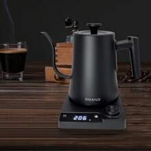 Smang 1入組鵝頸手沖咖啡壺，40-100℃溫度控制電熱壺用於保溫，1200W高功率快煮壺，1000ml容量穩定出水，304不銹鋼材料 - 查看 5