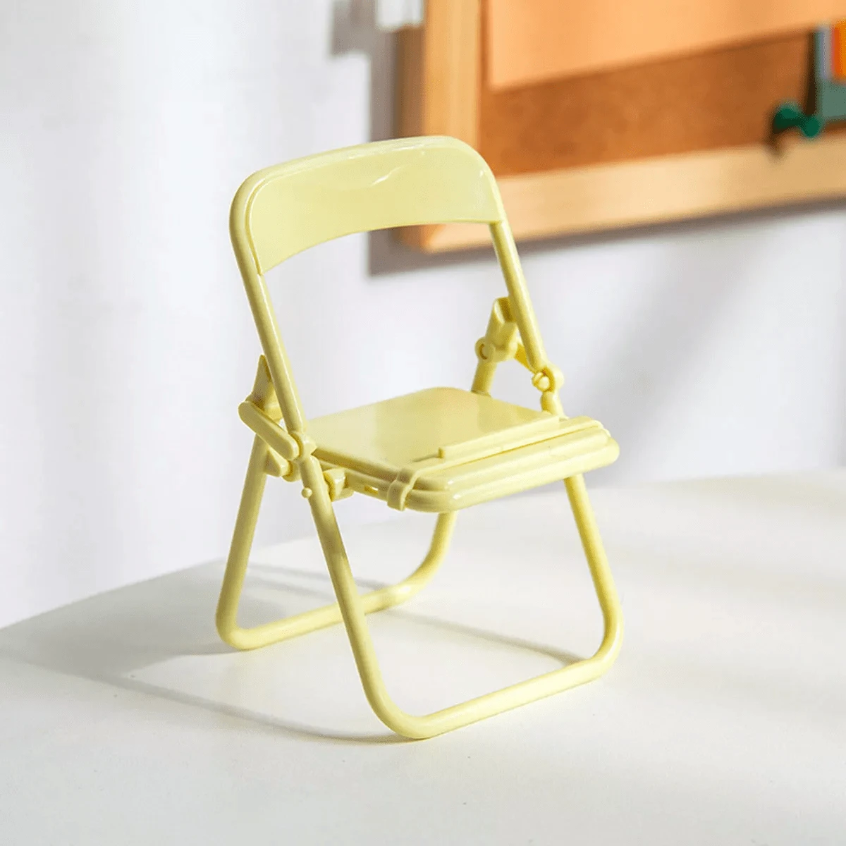 Cell Phone Holder Chair LEODY Pegable Chair - Yellow - View 1