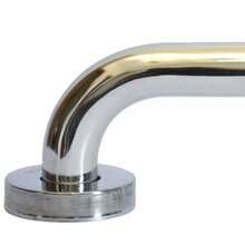 Alça Apoio 40cm Kit 2 Uni Inox Banheiro Deficiente Idoso Cadeirante Acessibilidade - Cinza - Visão 7